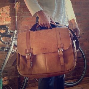 Kenneth Cole leather satchel.